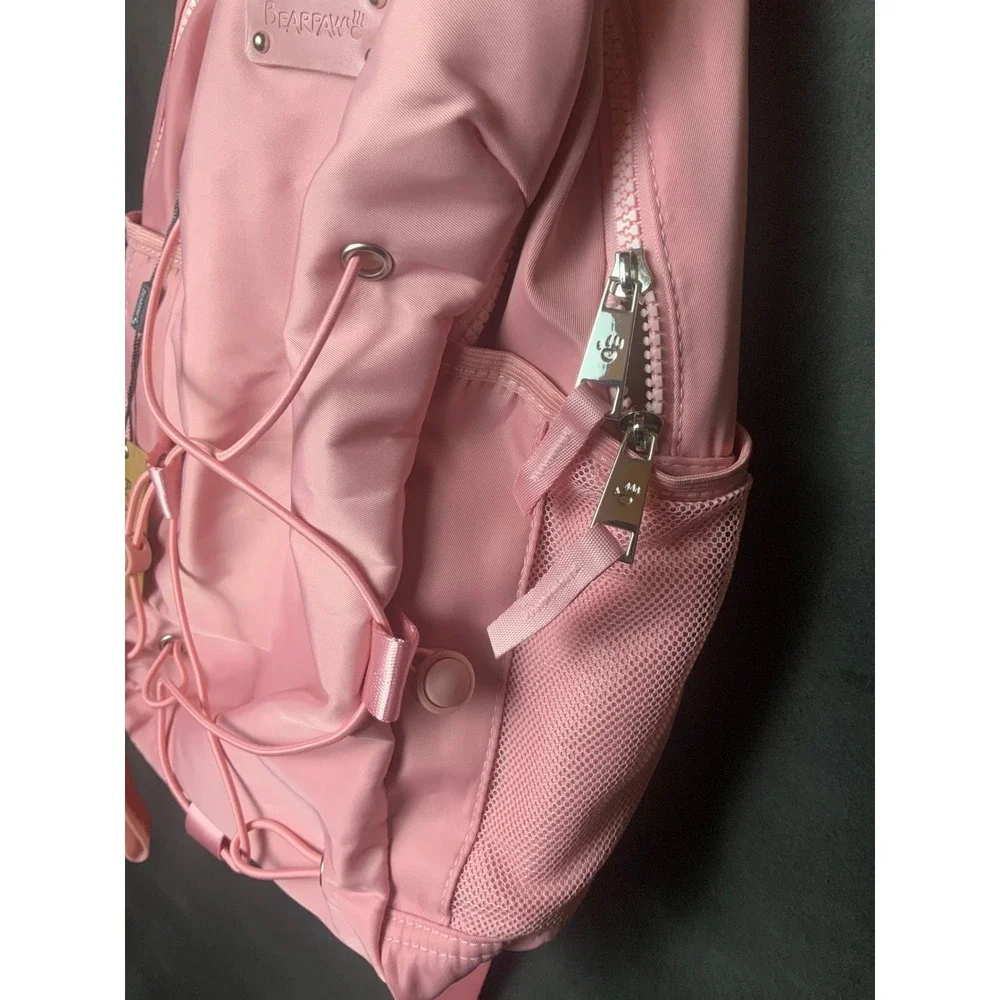 Bearpaw Pink Gorpcore Backpack Women's Medium School Travel Casual Tech Bag